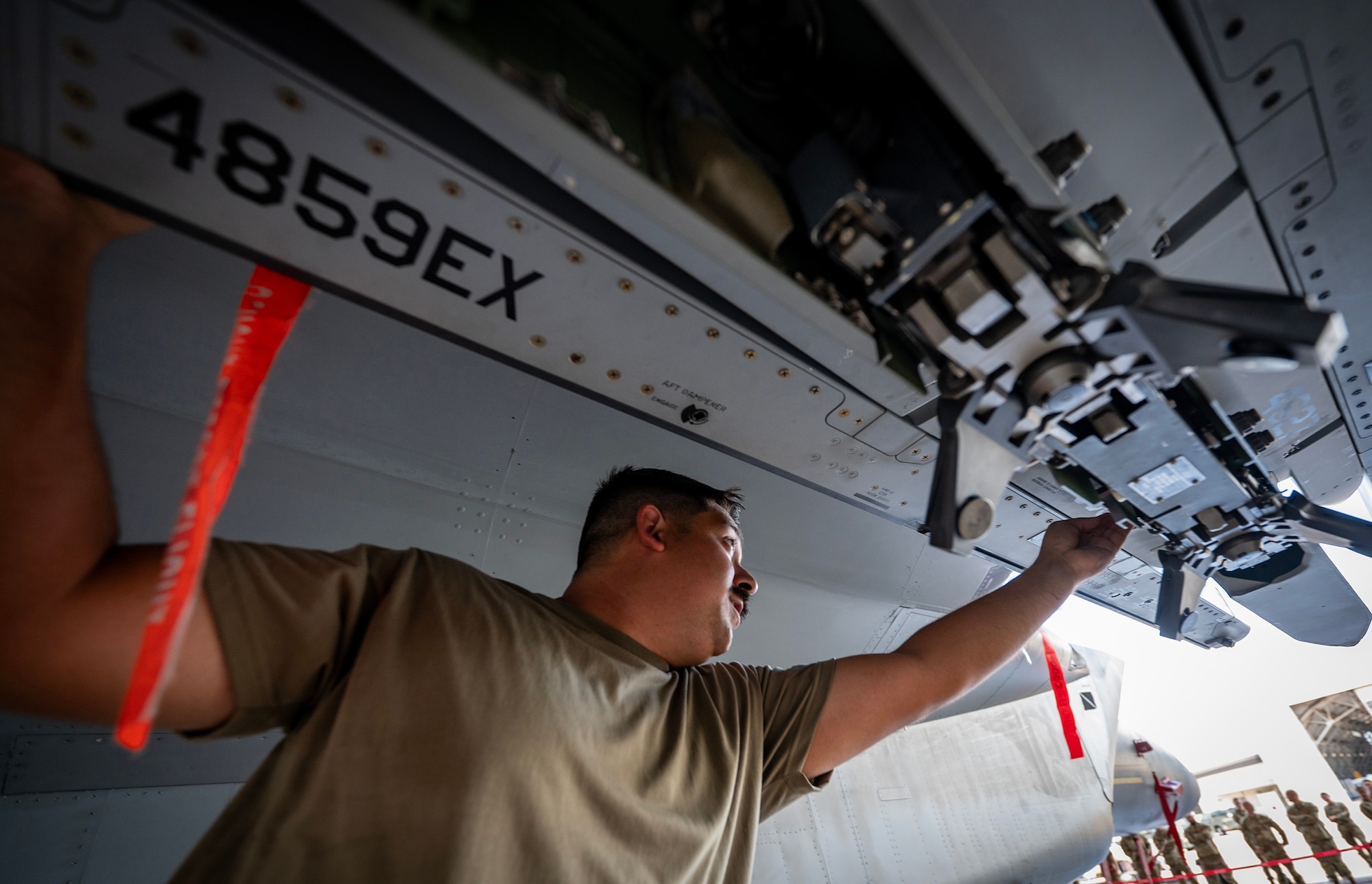 Airman battle during the weapons load competition.