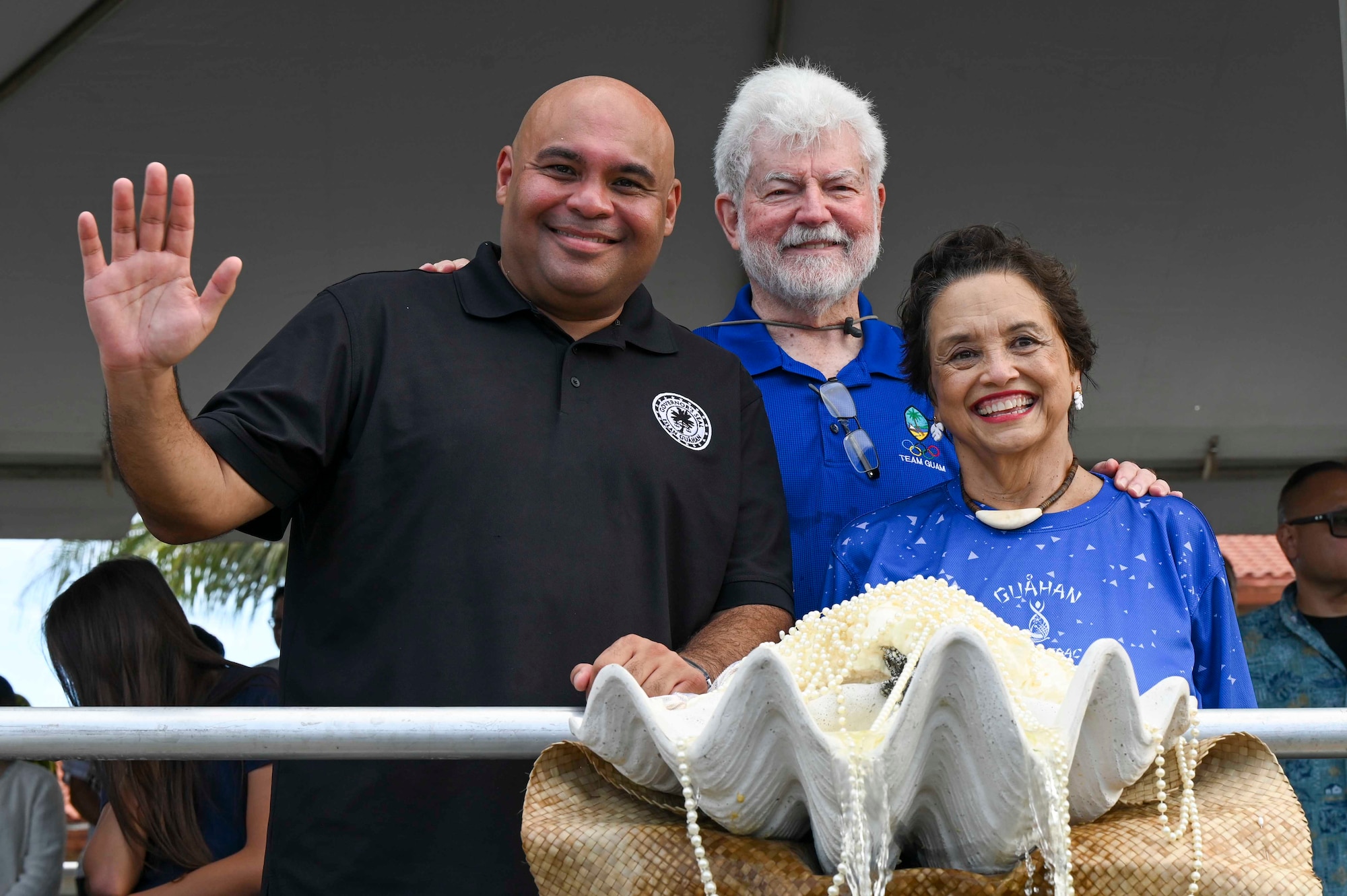 Photo of Guam leadership attending a parade