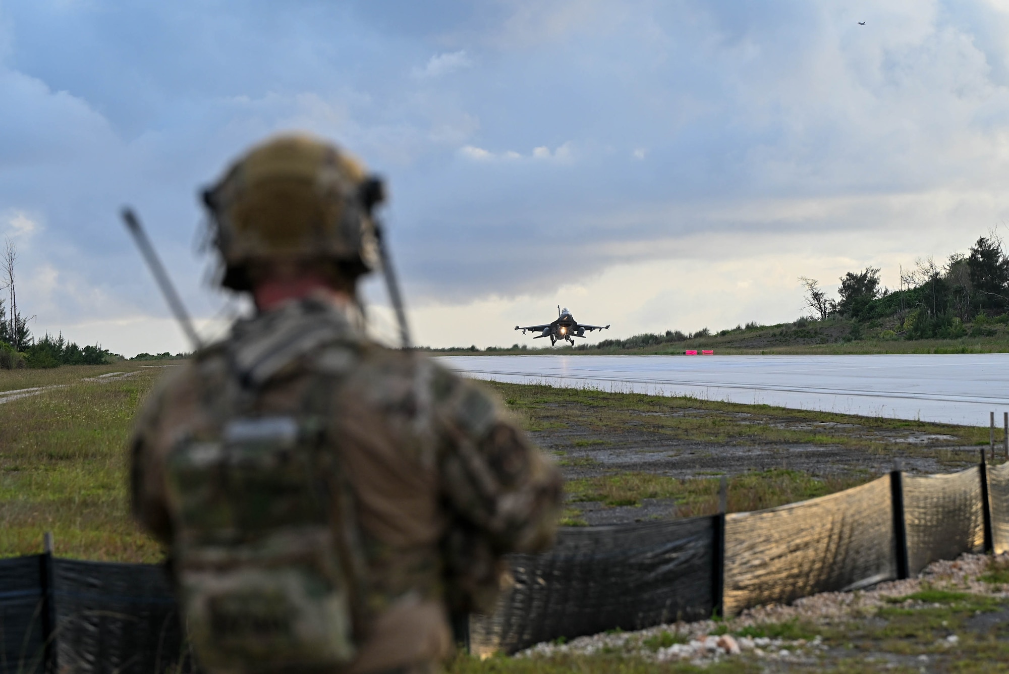 The exercise, part of the first-in-a-generation Department-Level Exercise series, trains Airmen to operate in a contested, dynamic environment while executing real-time force projection and joint interoperability.