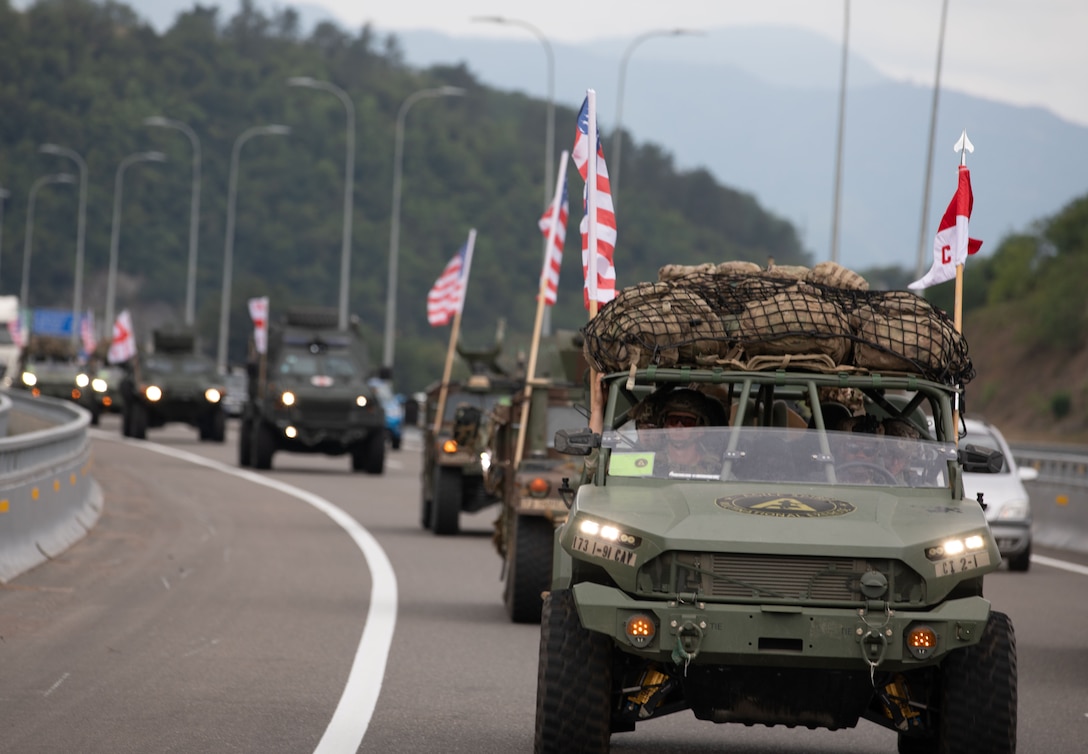 Convoy operations with the Georgian Army from Senaki Traning Area to Vanziani Traning Area