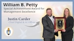 Justin Carder, Chief Digital & AI Officer, is this year’s William B. Petty Special Achievement Award for Management Excellence recipient in recognition of his exceptional contributions to DCAA.