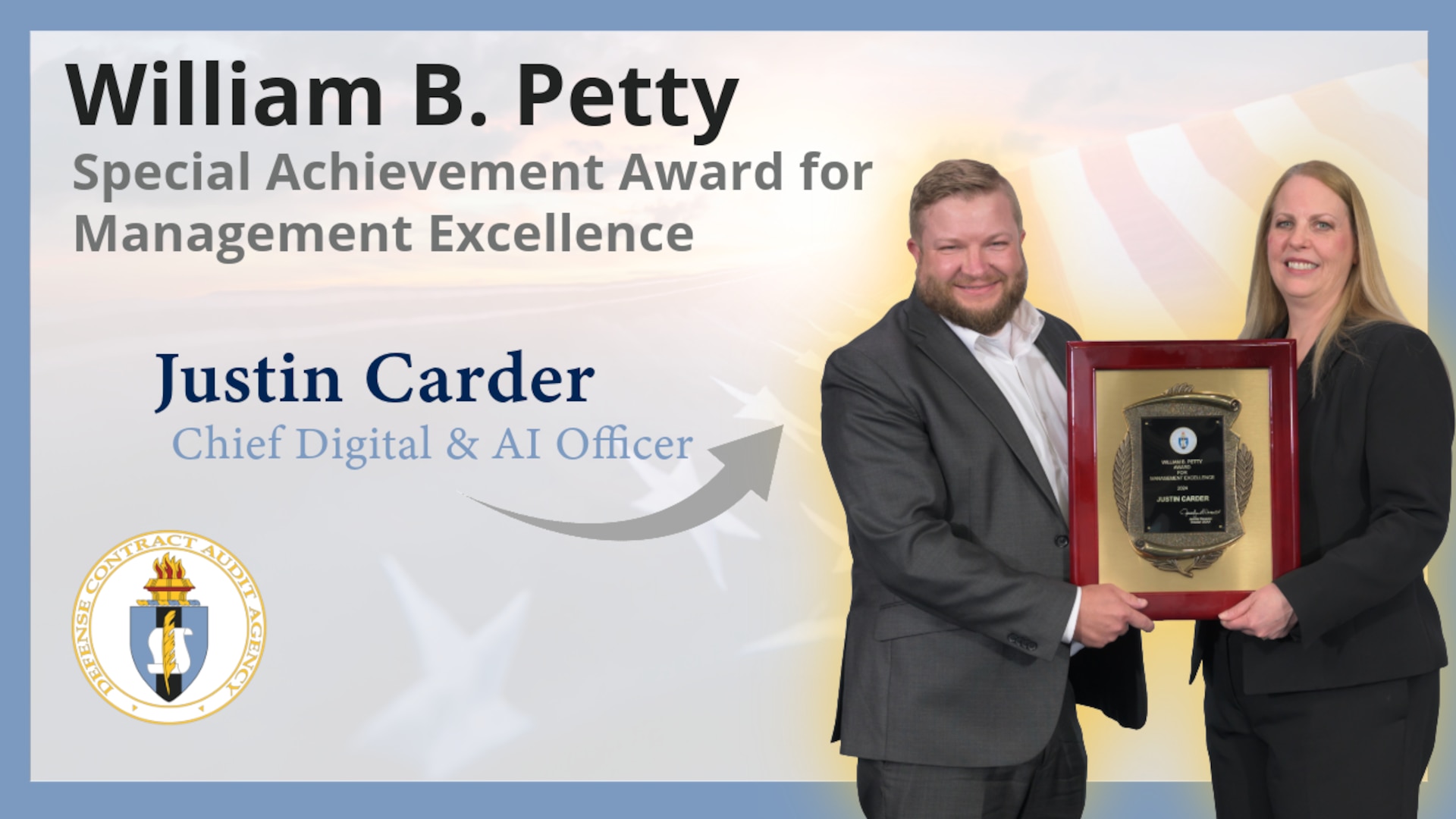 Text image with picture of Mr. Justin Carder (left) and Ms. Jennifer Desautel (right).