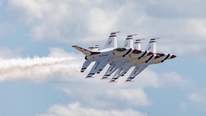 Aircraft in the sky.