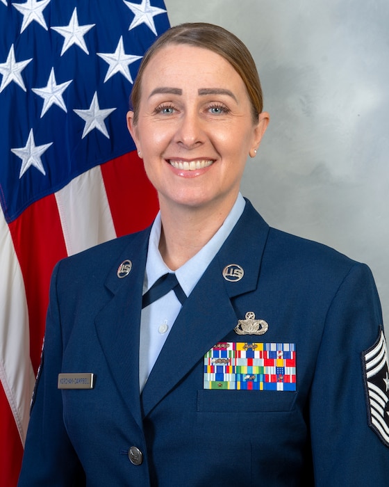 Chief Master Sgt. Korchak-Campbell Studio Photo