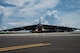 A U.S. Air Force B-52H Stratofortress, assigned to the 23rd Expeditionary Bomb Squadron, Minot Air Force Base, North Dakota, taxis on the flight line in support of a Bomber Task Force mission at Andersen Air Force Base, Guam, July 22, 2025. Regular bomber missions in the Indo-Pacific ensure our crews are highly trained, fully prepared, and capable of operating anytime, anywhere to defend U.S. interests and support our allies. (U.S. Air Force photo by Senior Airman Alyssa Bankston)