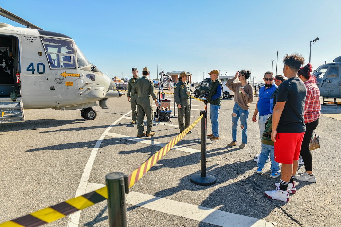 NORFOLK, VA (Oct. 19, 2024) - Sailors assigned to a helicopter squadron provide insights to guests at Naval Station Norfolk's Fleet Fest 2024.