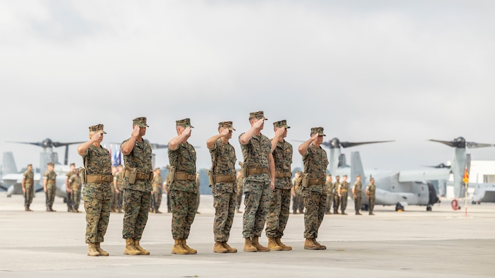 MAG-26 conducts change of command ceremony