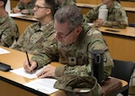Virginia National Guard Soldiers from across the 116th Infantry Brigade Combat Team's medical, behavioral health and chaplaincy teams conduct integrated wellness training June 25, 2025, at Fort Pickett, Virginia. The event marked the beginning of a coordinated care initiative aimed at improving holistic Soldier support through unified, interdisciplinary collaboration.