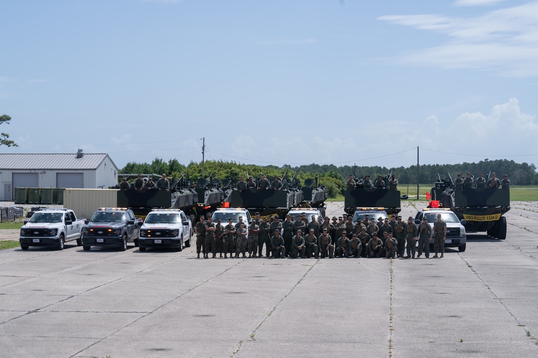 2nd AABN’s convoy from Morehead City after well deck rehearsals