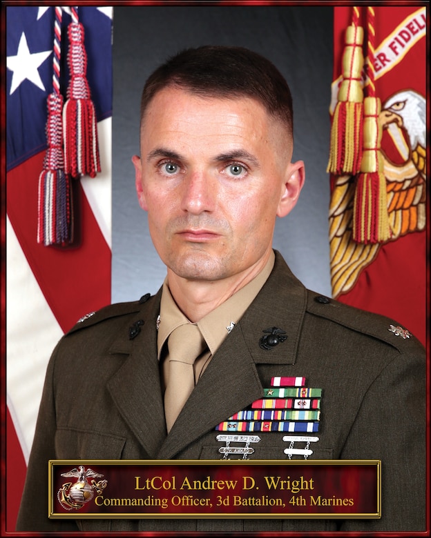 LtCol. Andrew D. Wright Bio Photo
