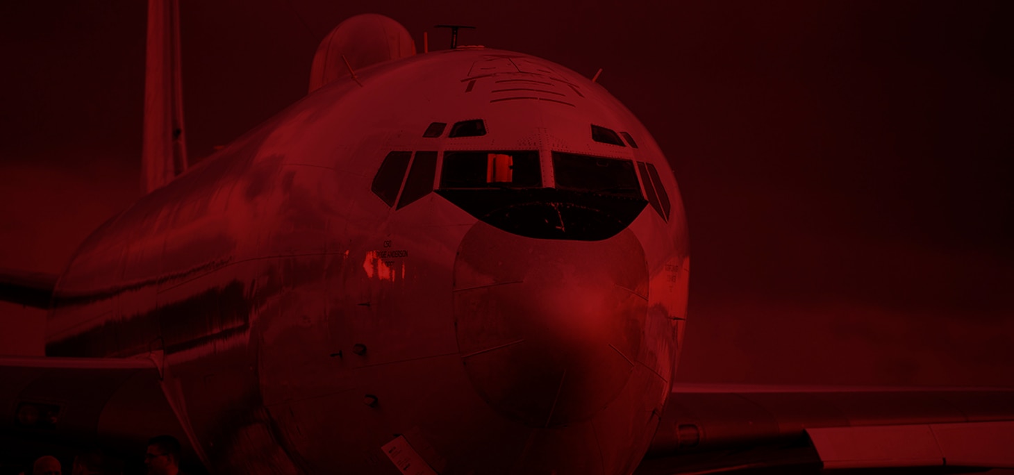 A Boeing E-6B Murcury sits on the flightline Feb. 5, 2019, on Vandenberg Air Force Base, Calif. The aircraft was at Vandenberg for Glory Trip 229. (U.S. Air Force photo by Airman 1st Class Hanah Abercrombie)