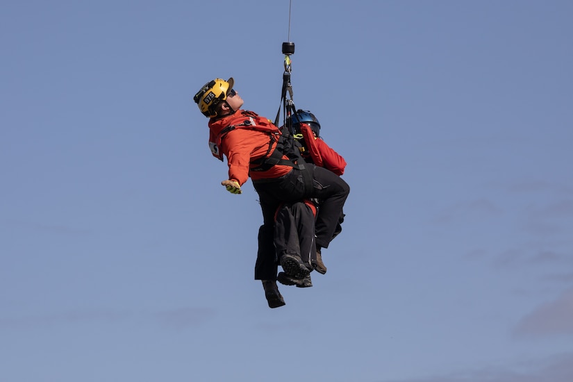 The symposium, hosted by Alaska Army National Guard aviators assigned to Golf Company, 2-211th General Support Aviation Battalion, included U.S. Coast Guard crews assigned to Sector Western Alaska and U.S. Arctic out of Air Stations Kodiak and Sitka, Alaska Air National Guardsmen with the 176th Wing rescue squadrons, U.S. Army aviators from Fort Wainwright’s 1-52nd General Support Aviation Battalion, Alaska State Troopers, and civilian search and rescue professional volunteers from the Alaska Mountain Rescue Group.