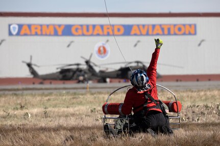 The symposium, hosted by Alaska Army National Guard aviators assigned to Golf Company, 2-211th General Support Aviation Battalion, included U.S. Coast Guard crews assigned to Sector Western Alaska and U.S. Arctic out of Air Stations Kodiak and Sitka, Alaska Air National Guardsmen with the 176th Wing rescue squadrons, U.S. Army aviators from Fort Wainwright’s 1-52nd General Support Aviation Battalion, Alaska State Troopers, and civilian search and rescue professional volunteers from the Alaska Mountain Rescue Group.