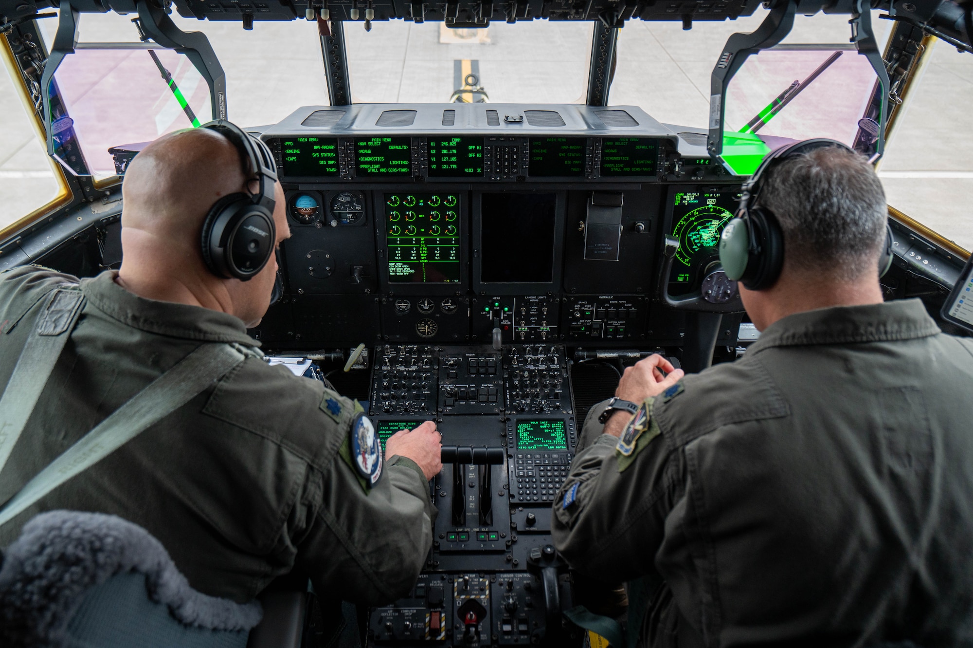 Pilots do preflight checks.