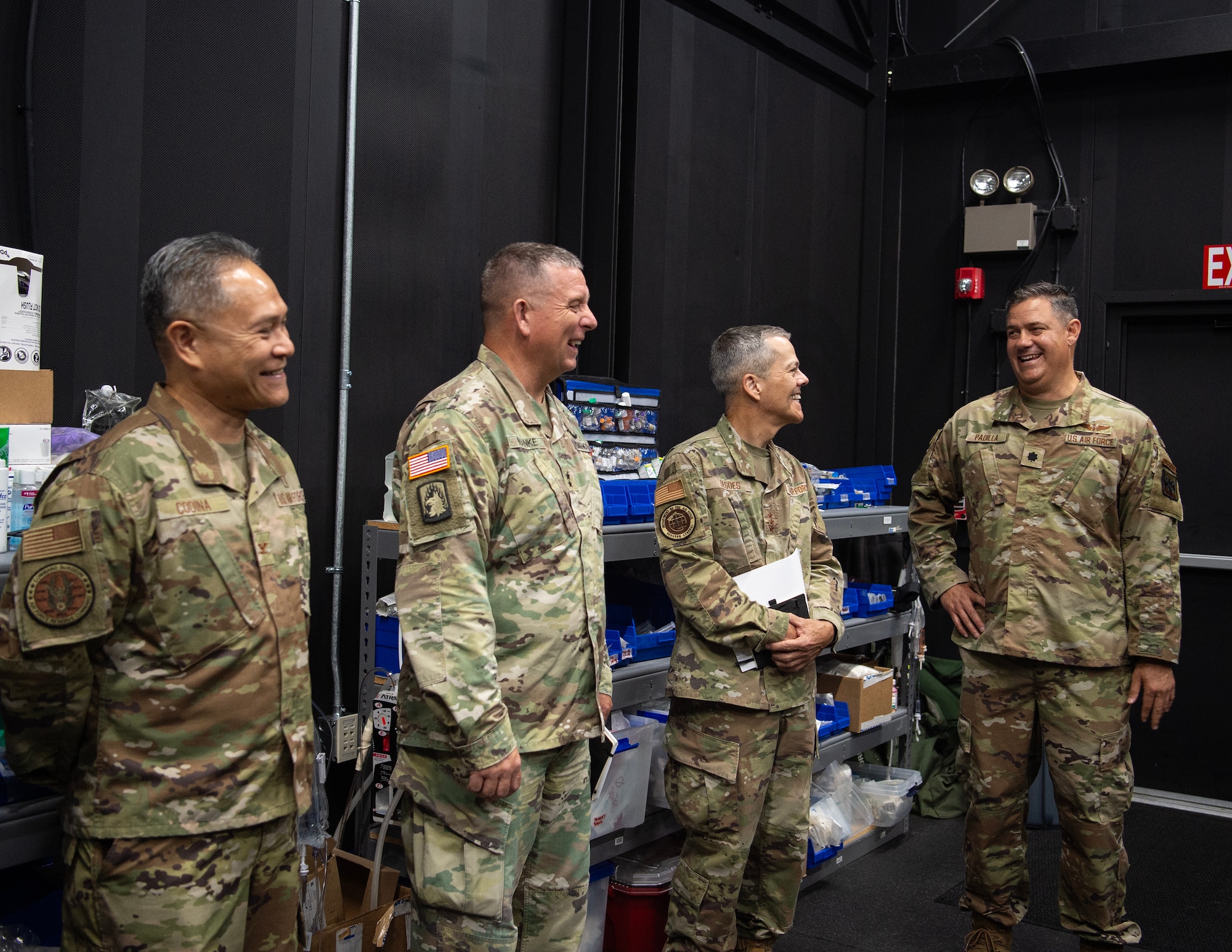 U.S. Air Force Lt. Gen. (Dr.) John DeGoes, U.S Air Force and Space Force surgeon general, attends a ribbon-cutting ceremony for the Critical Care Air Transport Teams (CCATT) training course in St. Paul, Minn., July 21, 2025.