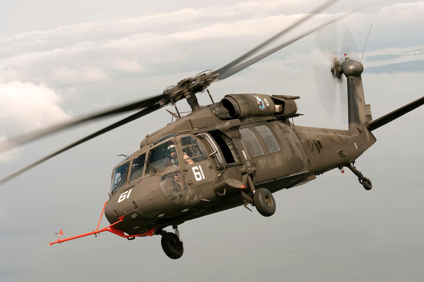 USNTPS flies five UH-60L helicopters, four of which have a variable stability system (VSS) which effectively turns the helicopter into a flying simulator, allowing instructors to change the aircraft's flight characteristics in real time; students can then experience flight behavior that they previously only learned in the classroom.