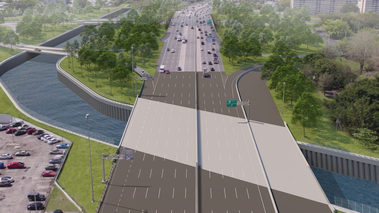 The bridge on Las Américas Expressway will be widened to include additional lanes for the Puerto Rico Highway and Transportation Authority (PHRHTA) to use in a future project.