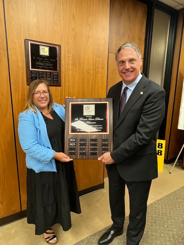 For 68 consecutive years, the St. Francis Levee District of Arkansas has earned the Memphis District Outstanding Maintenance Award for maintaining its 160-mile portion of the mainline Mississippi River Levee. The levee district also earned the Memphis District Outstanding Maintenance Award for the 52nd consecutive year for maintaining its 251-mile portion of the St. Francis River Levee.  

Both the mainline Mississippi River and the St. Francis River levees are vital links in the extensive levee network that’s credited for reduced flooding and resulting damages within the Lower Mississippi Valley.