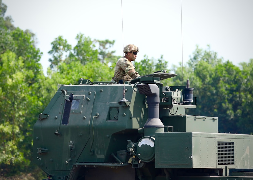 This year’s iteration of the trilateral exercise features a historic first: a long-range precision live-fire event involving a HIMARS platoon from the 45th Field Artillery Brigade, Oklahoma Army National Guard, and a Malaysian Army ASTROS rocket battery.