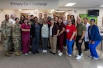 The Pediatric Department staff at Walter Reed National Military Medical Center pose for a photo in Bethesda, Md., July 2. Walter Reed’s Pediatric Department takes care of children of veterans and service members. (DOD photo by Ann Brandstadter)