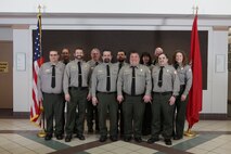 Kye Carpenter (3rd from left, front row), a natural resources specialist with the Tri-Rivers Natural Resouce Management (NRM) office, Walla Walla District, U.S. Army Corps of Engineers, and other NRM specialists are shown in this 2019 group photo. Carpenter, a native of Pasco, Washington, has been a park ranger with USACE for over two decades, contributing to the agency's responsibility of providing safe and accessible recreation opportunities along 120 miles of river along the Snake and Columbia Rivers in the Pacifc Northwest.