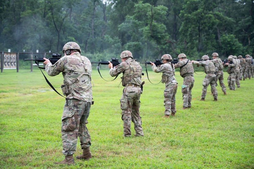 More than 30 Pennsylvania National Guard Soldiers and Airmen competed with rifles and pistols in multiple courses of fire during The Adjutant General’s (TAG) Combined Arms Match July 25-27, 2025, at Fort Indiantown Gap, Pennsylvania. The Guardsmen competed at a variety of individual and team events, including the combat rifle and pistol individual events and the team Gen. George Patton combat pistol match. (U.S. Air National Guard photo by Airman 1st Class Matthew Bergh)