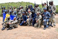 Soldiers from the D.C. National Guard, Barbados Defence Force Reserves, Jamaica Defence Force, and Jamaica National Reserve hone marksmanship skills at Twickenham Park Range in St. Catherine, Jamaica, on July 17, 2025. As part of the Caribbean Regional Training Camp, activities included zeroing, firing from different positions, march-and-shoot practice, and a march-and-shoot competition. The District of Columbia National Guard's (DCNG) partnership with Jamaica, facilitated by the U.S. National Guard Bureau's State Partnership Program (SPP), promotes security cooperation through military engagements and interagency collaboration.