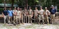 People pose for a group photo
