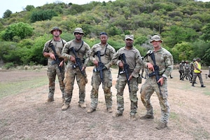 Soldiers from the D.C. National Guard hone marksmanship skills at Twickenham Park Range in St. Catherine, Jamaica, on July 17, 2025.