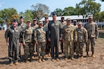 U.S. Air Force leaders from the 154th Air Expeditionary Wing pose for a photo during Talisman Sabre 25 in Northern Territory, Australia, July 24, 2025. Talisman Sabre is the largest bilateral military exercise between Australia and the United States, which advances a safe and secure Indo-Pacific by strengthening relationships and interoperability among key allies and partners, while enhancing our collective capabilities to respond to a wide array of potential security concerns.