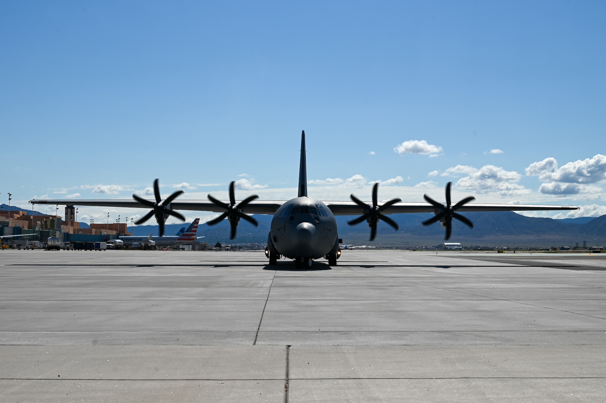 C-130 taxis