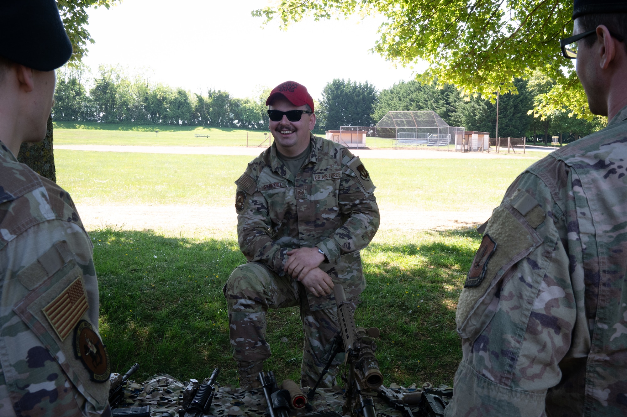 Pathfinders talk during the Defender Showcase
