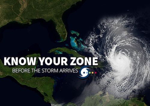 Know your Zone! Are you hurricane-ready? Knowing your evacuation zone is crucial for hurricane preparedness, as these zones (A–E) mark flood-prone, low-lying areas, mobile homes, or unsafe structures most likely to evacuate during a storm, with Zone A being the most vulnerable and Zone E the least. Visit https://www.floridadisaster.org/knowyourzone/ to look up your address and find your zone, ensuring you’re ready for evacuation orders from local officials. If your zone isn’t ordered to evacuate, consider sheltering in place, but confirm your home can withstand strong winds and heavy rain. Check your zone today using Florida’s Know Your Zone Map, stay prepared, and follow local guidance for a safe hurricane season! (Courtesy graphic)