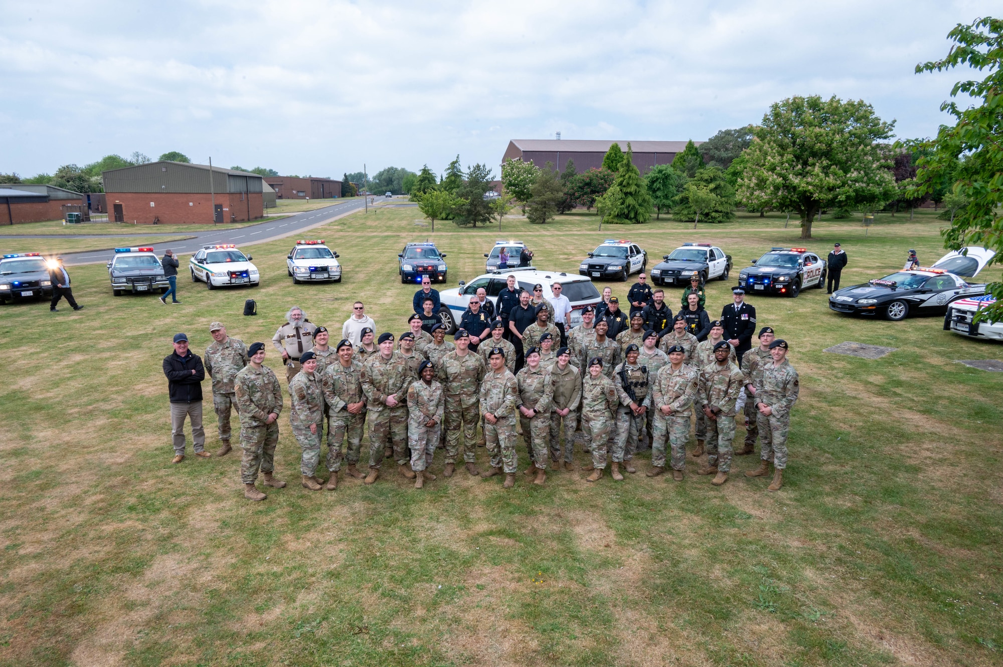 Pathfinders pose for a group photo