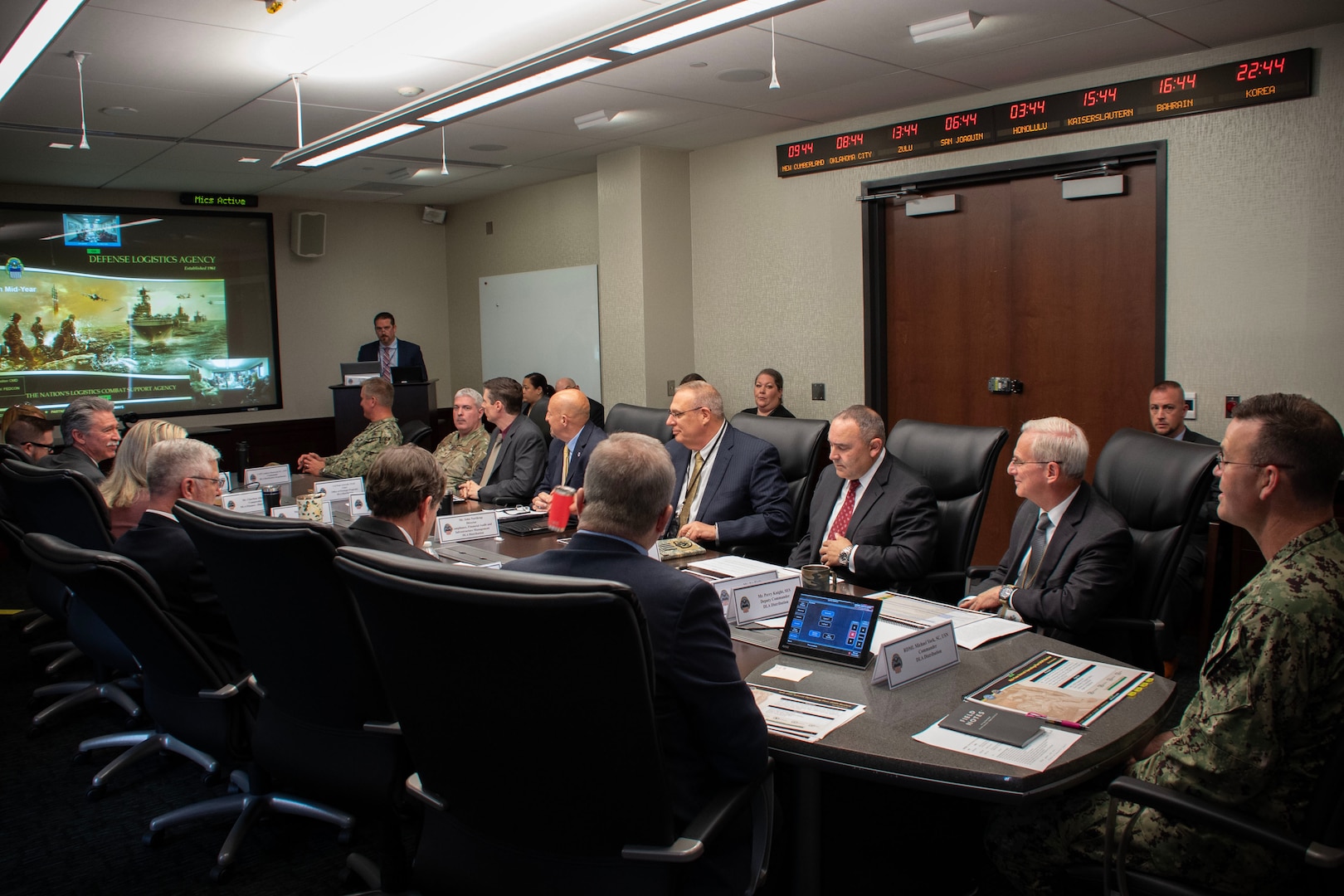 People in conference room.