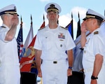 Navy Officers take part in Change of Command Ceremony June 9 in Pearl Harbor, Hawaii.