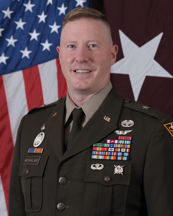 DA Photo of BG Craig C. McFarland in AGSU.