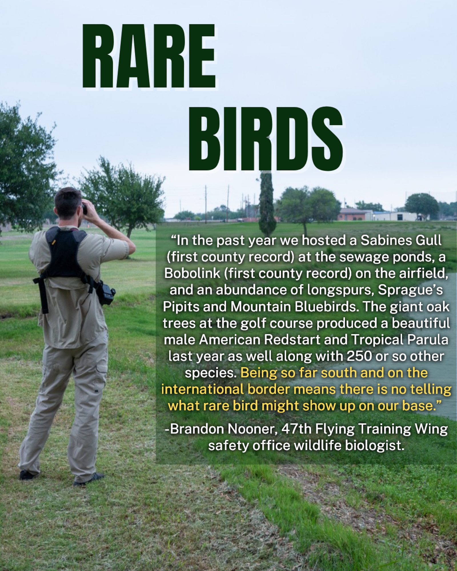 Team XL recently welcomed birdwatchers from across the region to observe the spring migration during its annual birdwatching event.