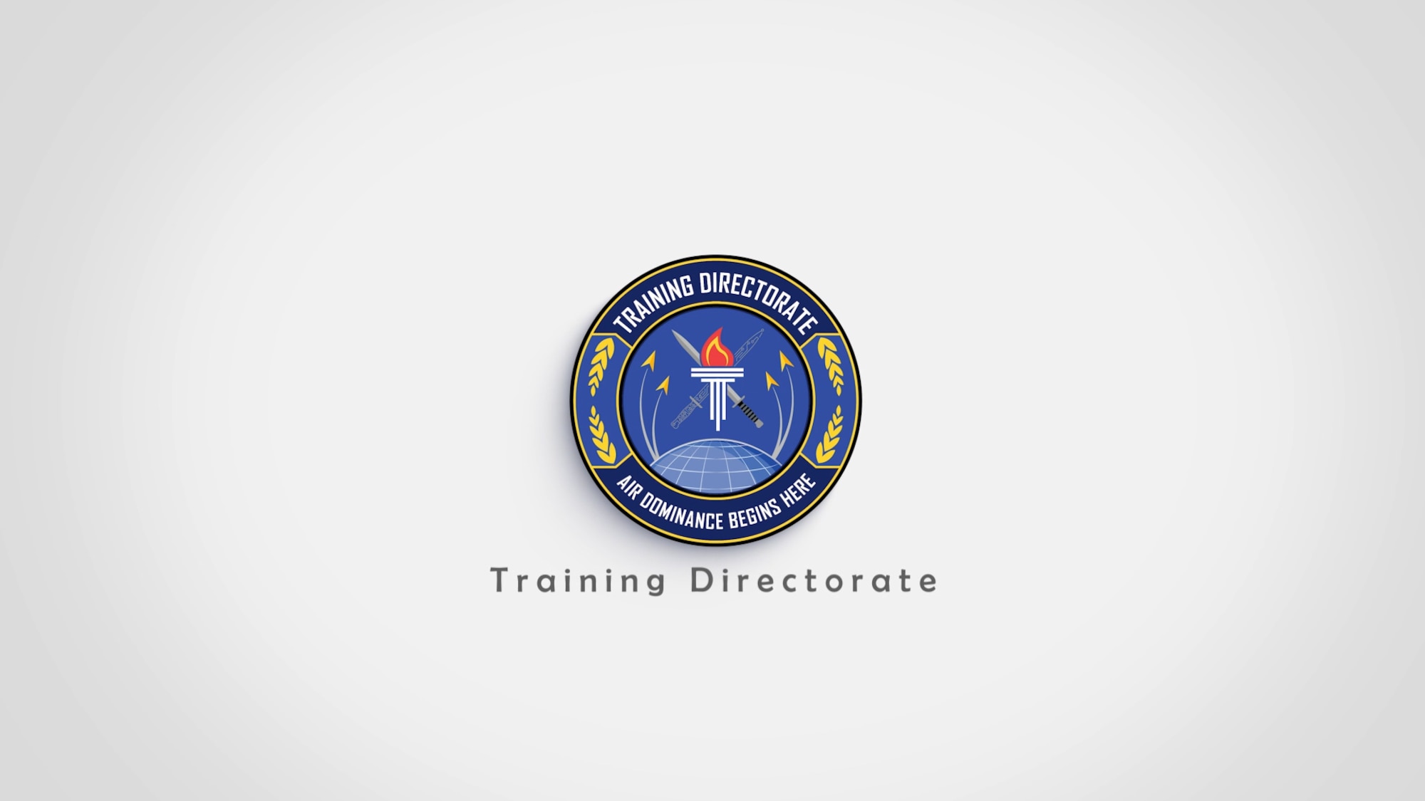 A graphic showing the logo for AFLCMC's Training Directorate.