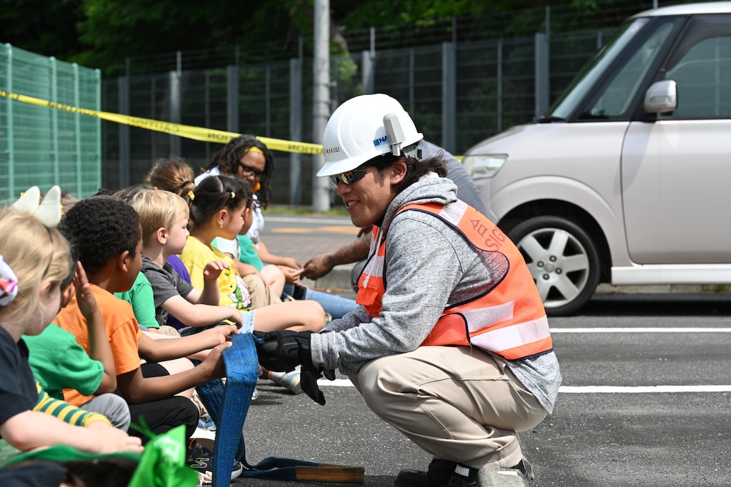 Our Commander Fleet Activities Yokosuka  public works professionals serve in their communities every day, and recently spent the day inspiring the next generation at STEM Day at DODEA Ikego Elementary School. The kids got a chance to learn how to safely signal a crane, and all about fireflies and arthropods and archeology.
National Public Works Week is celebrated May 18–24, 2025, highlighting the resilient and dependable infrastructure and natural resources that support warfighters today and leave a strong foundation for the future.