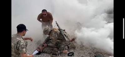 250509-N-TY711-5388 LIMASSOL, Cyprus (May 9, 2025) U.S. Navy corpsmen assigned to U.S. Navy Medicine Readiness and Training Command (NMRTC) Rota and NMRTC Sigonella conduct Tactical Combat Casualty Care (TCCC) Combat Lifesaver (CLS) training for Cypriot military personnel in Limassol, Cyprus, May 5–9, 2025. The course combined classroom instruction with hands-on simulation to enhance battlefield trauma response and allied interoperability. (U.S. Navy courtesy photo)