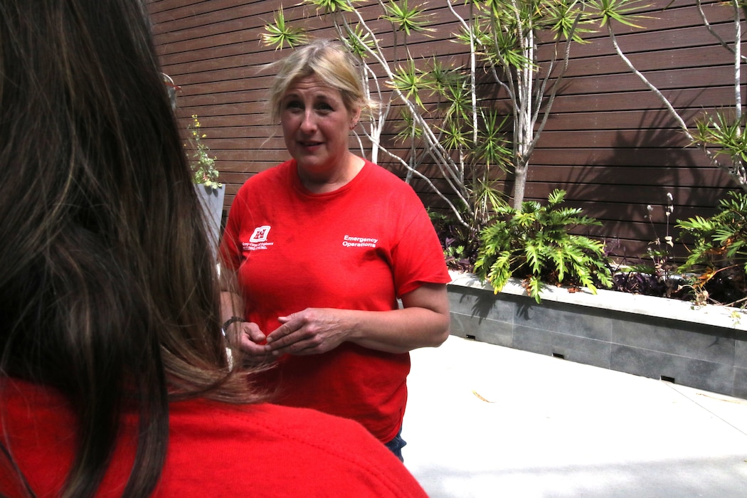 Two ladies talking during interview