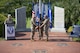 During the ceremony, Lt. Gen. Michael, Air Force Special Operations Command commander passed the guidon to Chief Master Sgt. Courtney Freeman, AFSOC's incoming command chief.