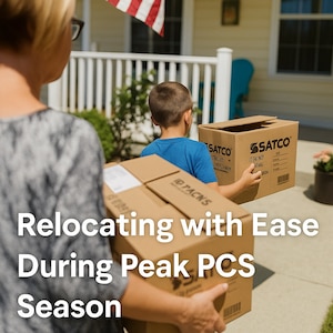 Moving personal belongings during a Permanent Change of Station (PCS) move can be a significant undertaking, especially when crossing international borders during peak PCS season. Dedicated transportation experts from the Base Support Operations Transportation Consolidated Personal Property Shipping Office understand these challenges and work diligently to ensure smooth and efficient processes for Soldiers and their Families. (AI graphic by Cameron Porter)