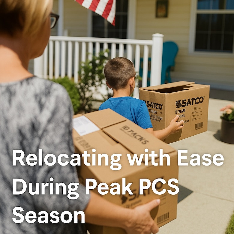 Moving personal belongings during a Permanent Change of Station (PCS) move can be a significant undertaking, especially when crossing international borders during peak PCS season. Dedicated transportation experts from the Base Support Operations Transportation Consolidated Personal Property Shipping Office understand these challenges and work diligently to ensure smooth and efficient processes for Soldiers and their Families. (AI graphic by Cameron Porter)