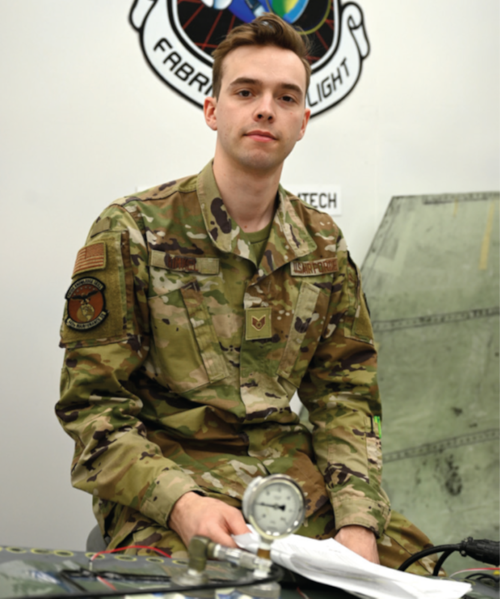 Staff Sgt. Ian Kimmel, 445th Maintenance Squadron fabrication flight aircraft structural maintenance craftsman, is the 445th Airlift Wing June 2025 Spotlight Performer.