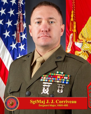 Portrait of Sergeant Major Justin J. Corriveau