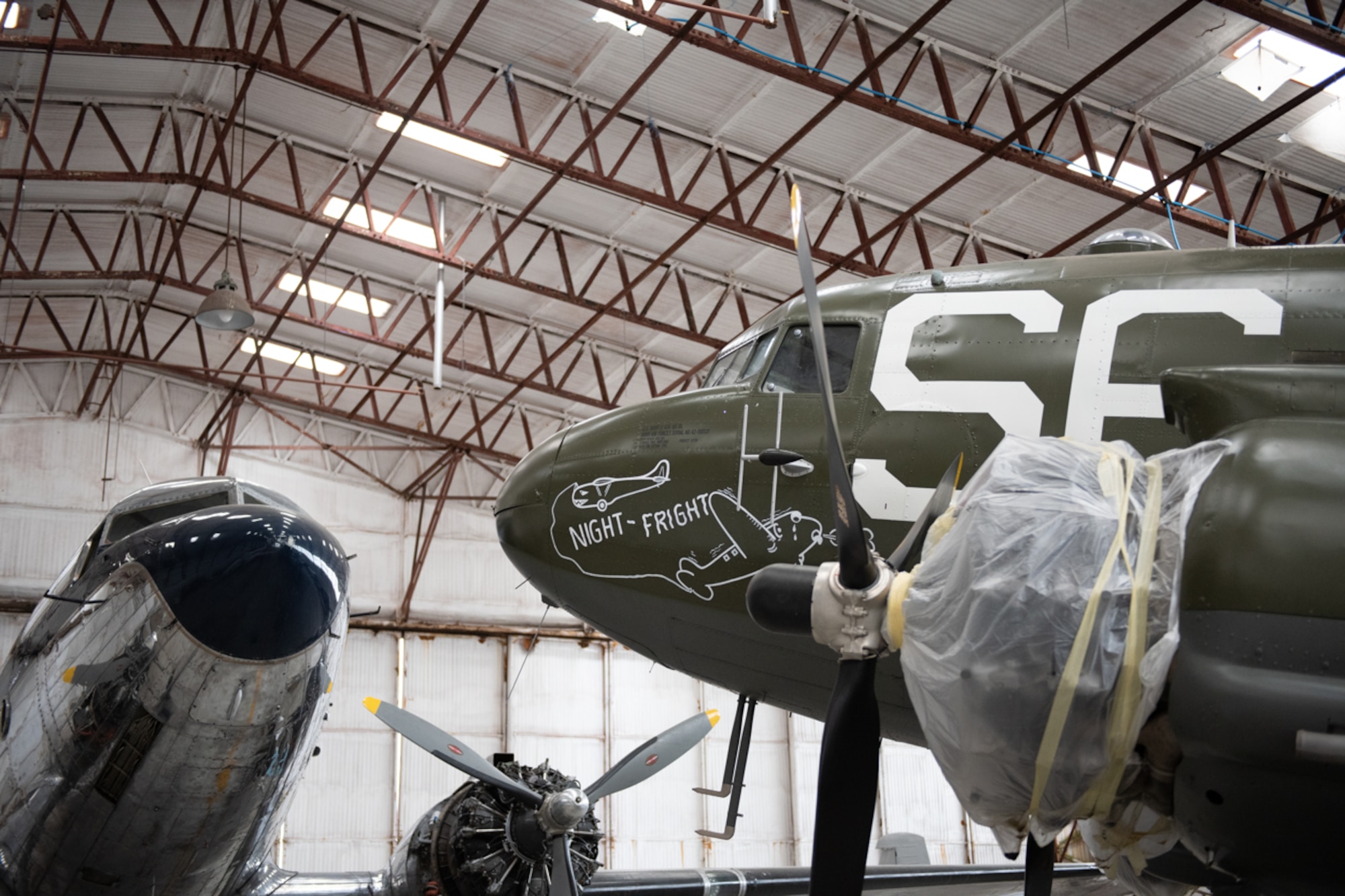 C-47 aircraft on display.