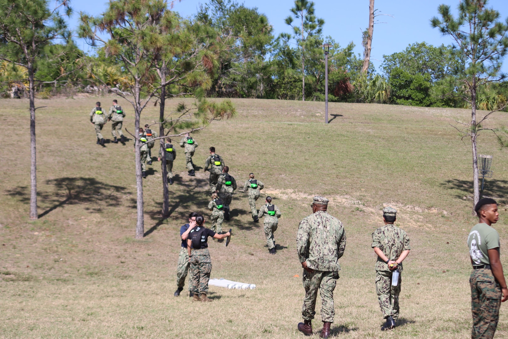 Senior Chief Petty Officer Howard Williams, Memphis MEPS senior enlisted advisor, participates in the capstone Leadership Development Exercise, providing mentorship, guidance and support in his role as a safety observer. Williams led multiple sessions during Naval Reserve Officer Training Corps at Embry-Riddle Aeronautical University, offering insights into the Enlisted perspective.