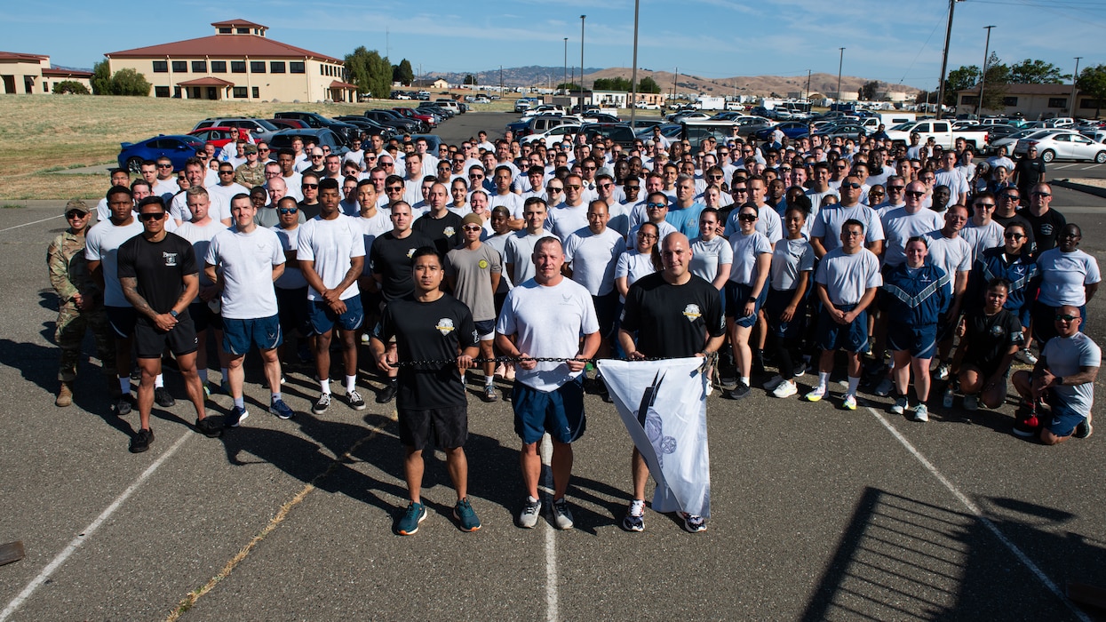 Airmen pose for group photo